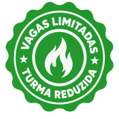Vagas limitadas - turma reduzida